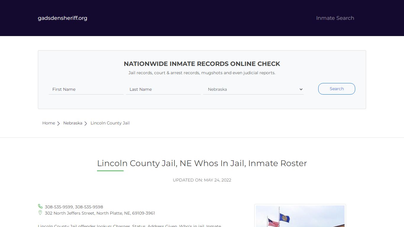 Lincoln County Jail, NE Inmate Roster, Whos In Jail